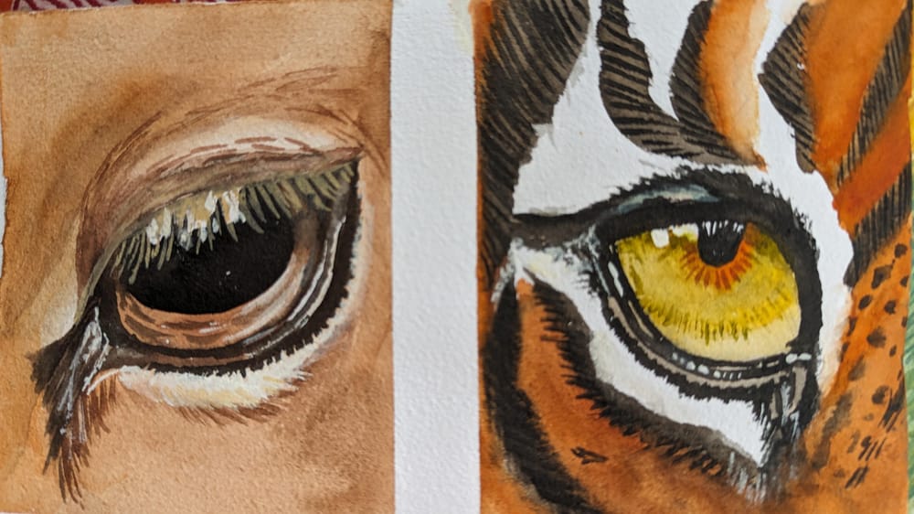 Mastering Animal and Bird Eyes with Expression and Emotion in Watercolor - image 3 - student project