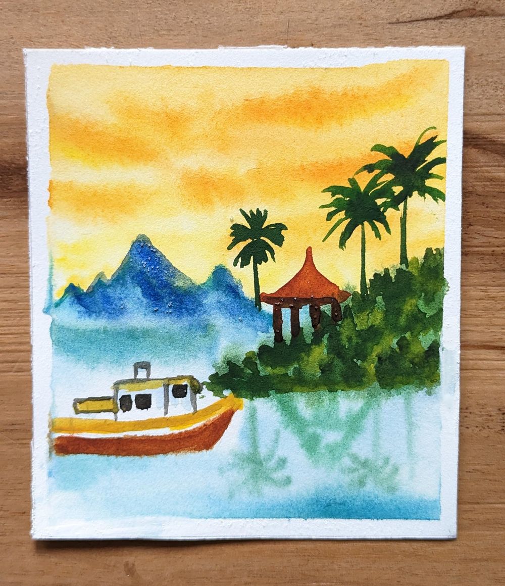 Watercolor Landscapes From Around The World: Simple 7 day Challenge - image 2 - student project