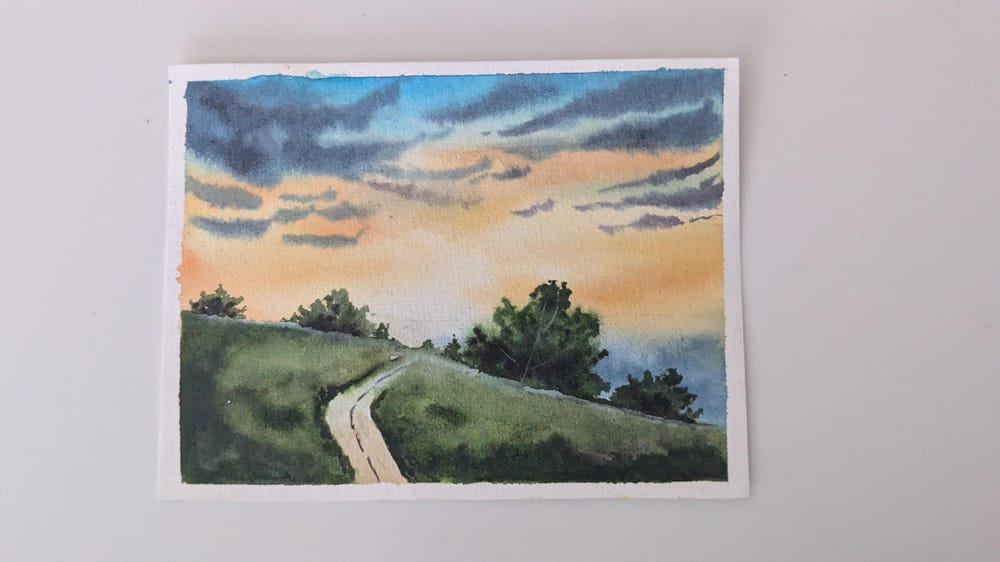 Loose And Impressionistic Watercolor Landscapes - image 1 - student project