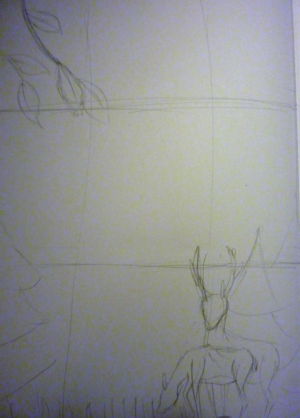 Festive Deer letterpaper - image 3 - student project