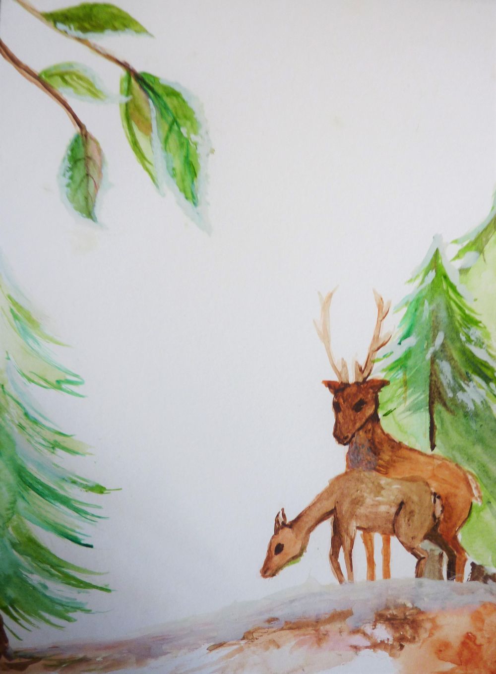 Festive Deer letterpaper - image 5 - student project