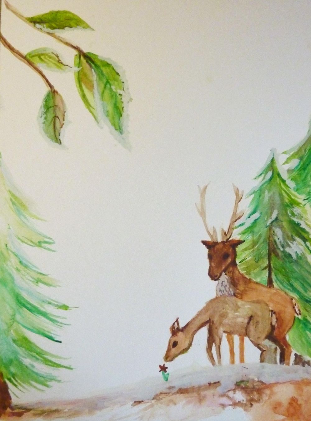 Festive Deer letterpaper - image 6 - student project