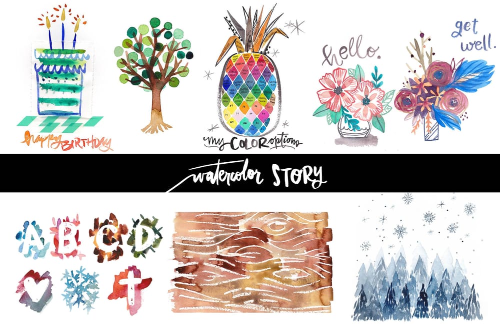 Watercolor Story {Teacher's Sample Project} - image 1 - student project