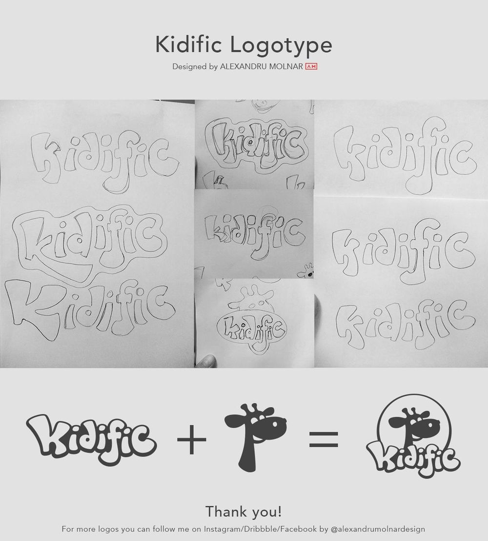 Kidific Logotype for a kids shop - image 1 - student project