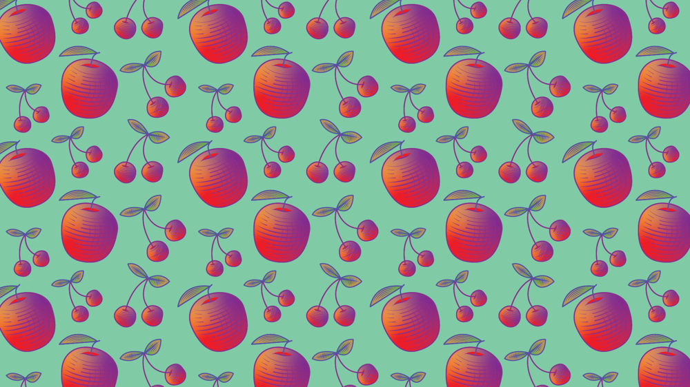 Fruit Pattern Color Adjustment Skillshare Student Project