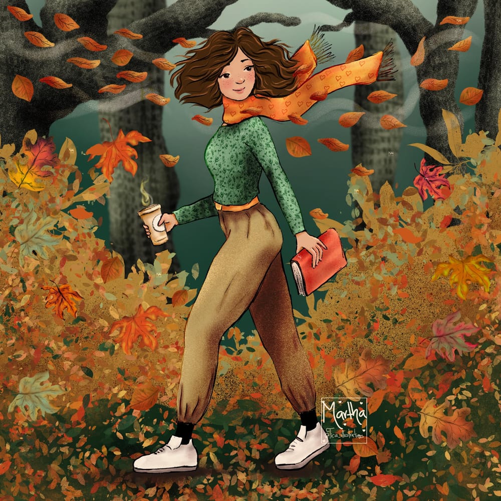 Walking in the autumn day - image 1 - student project