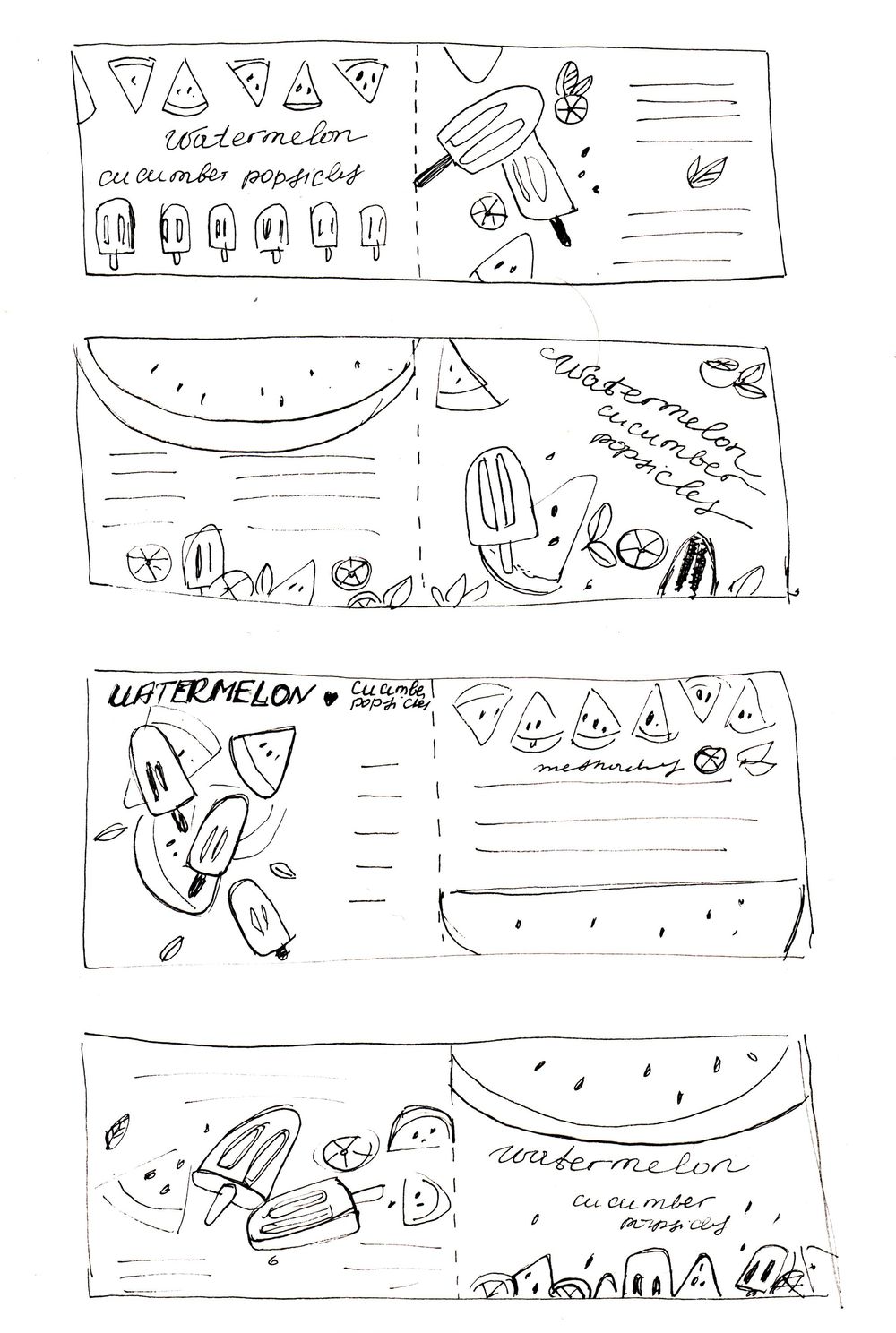 WATERMELON CUCUMBER POPSICLES - image 2 - student project