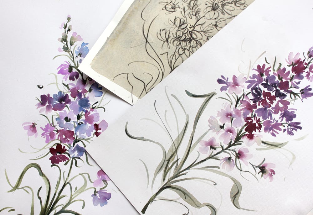 Watercolor Snapdragon - image 3 - student project