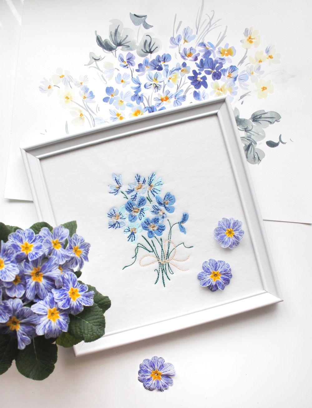 Loose Watercolor Primrose - image 4 - student project
