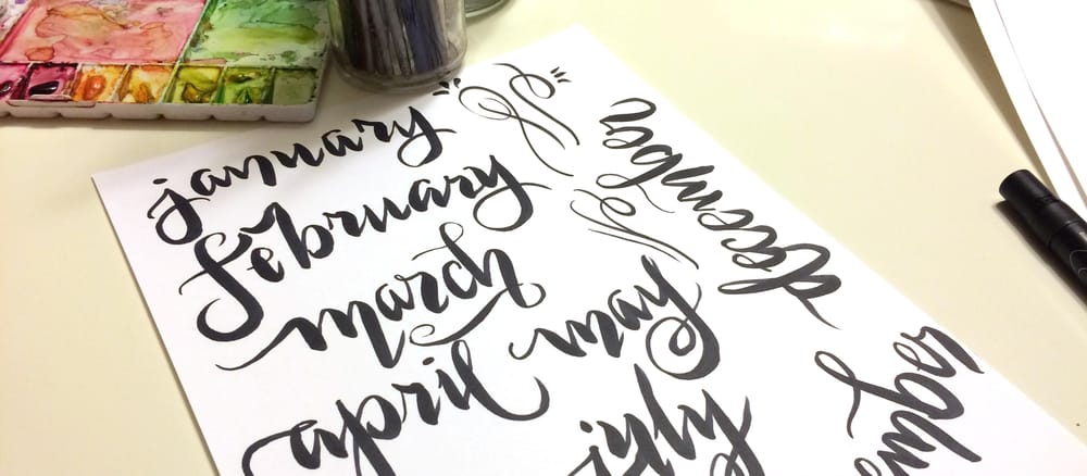 Simple Watercolor Calendar [Teacher's Sample Project] - image 2 - student project