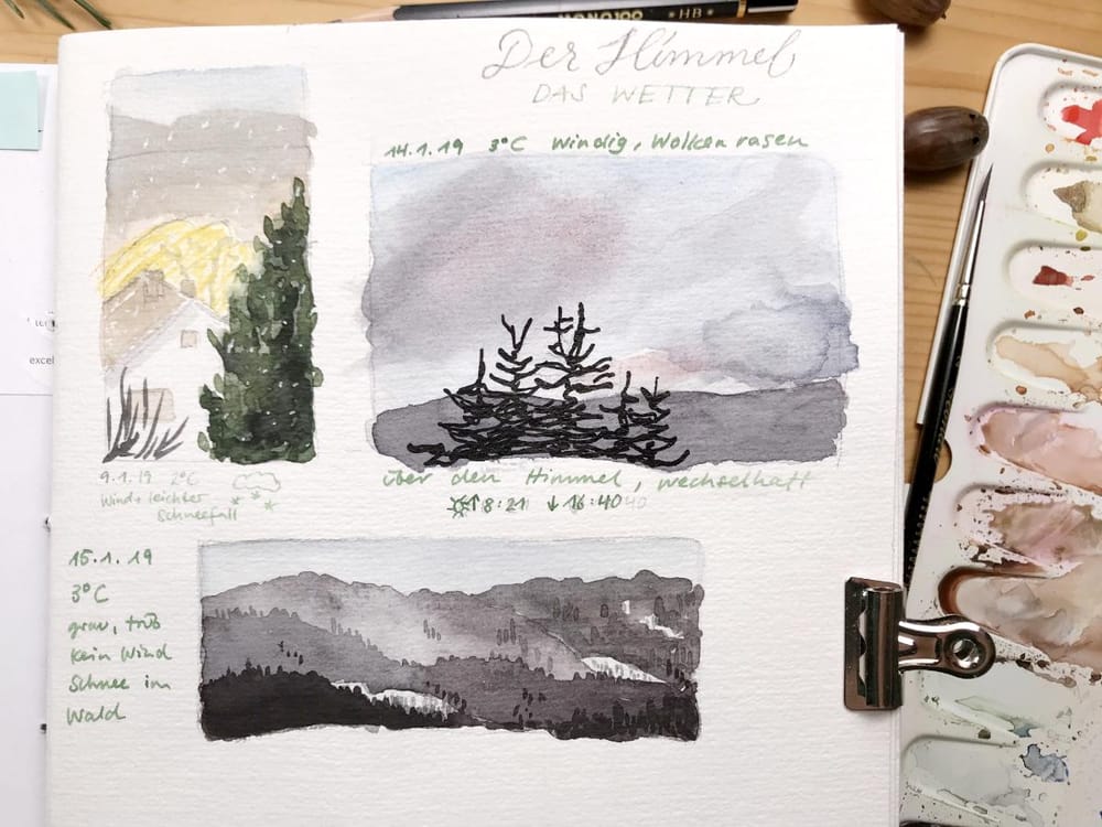 My Nature Sketchbook In Winter - image 1 - student project
