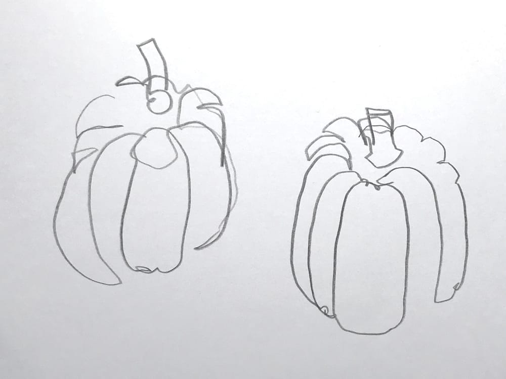 My blind contour drawings - image 3 - student project