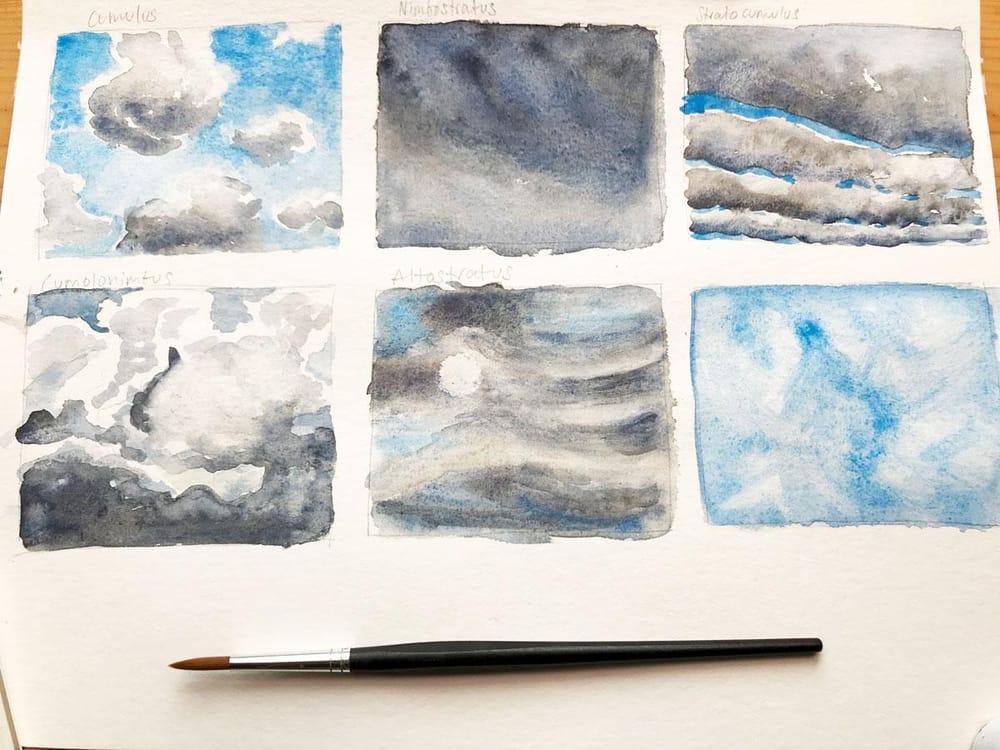 Different Clouds & Sky Paintings - image 1 - student project