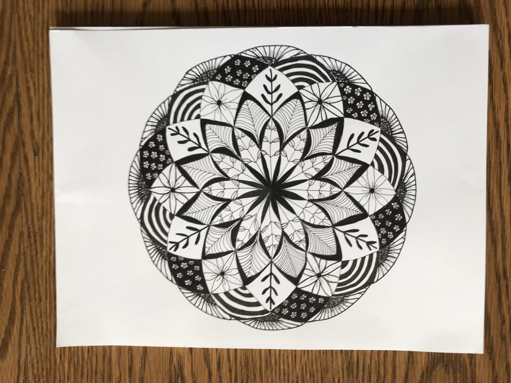 Mandala and Doodles with Ink Pens - image 3 - student project