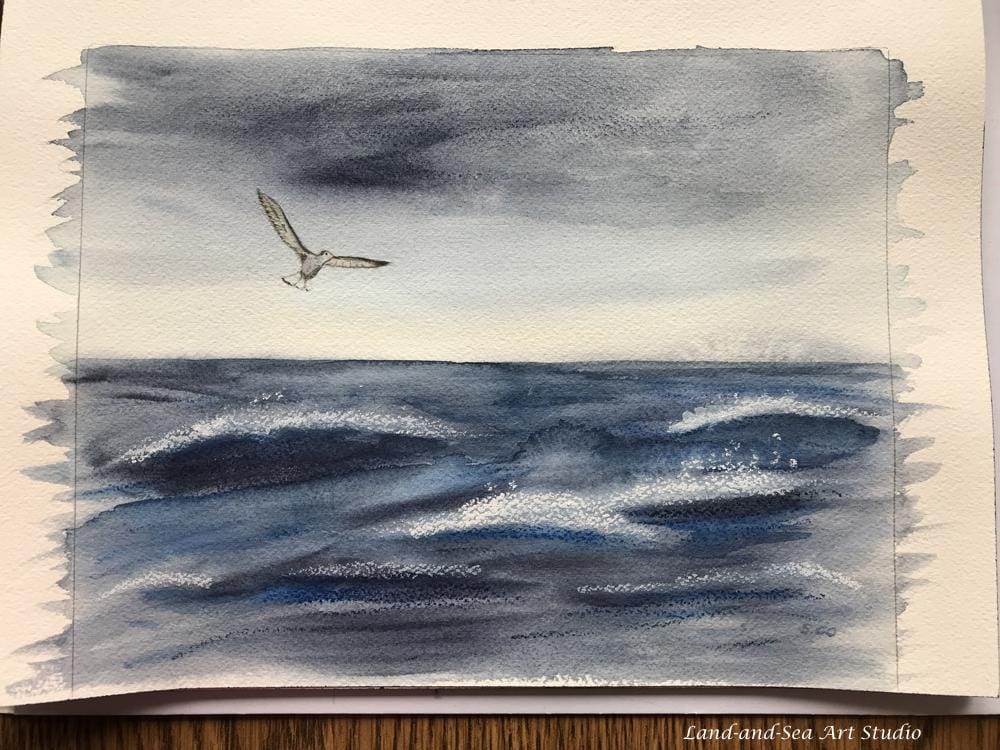 Experimenting with Watercolor Mixed Media - image 5 - student project