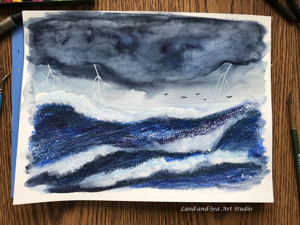 Experimenting with Watercolor Mixed Media - image 4 - student project
