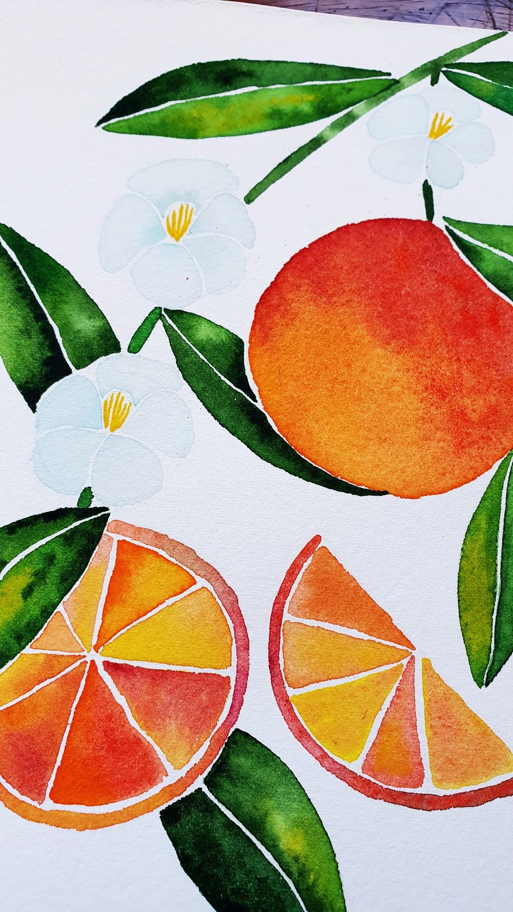Fruits and Florals in Watercolor - image 3 - student project