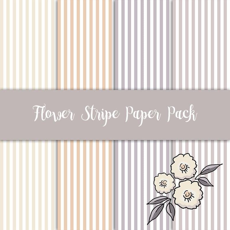 Flower Stripe Paper Pack - image 1 - student project