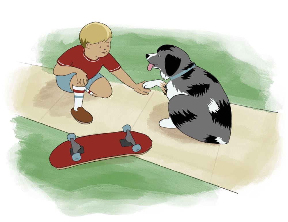 Procreate Workshop - Boy and Dog - image 1 - student project