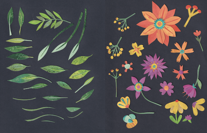 Paper Cut Flowers - image 1 - student project