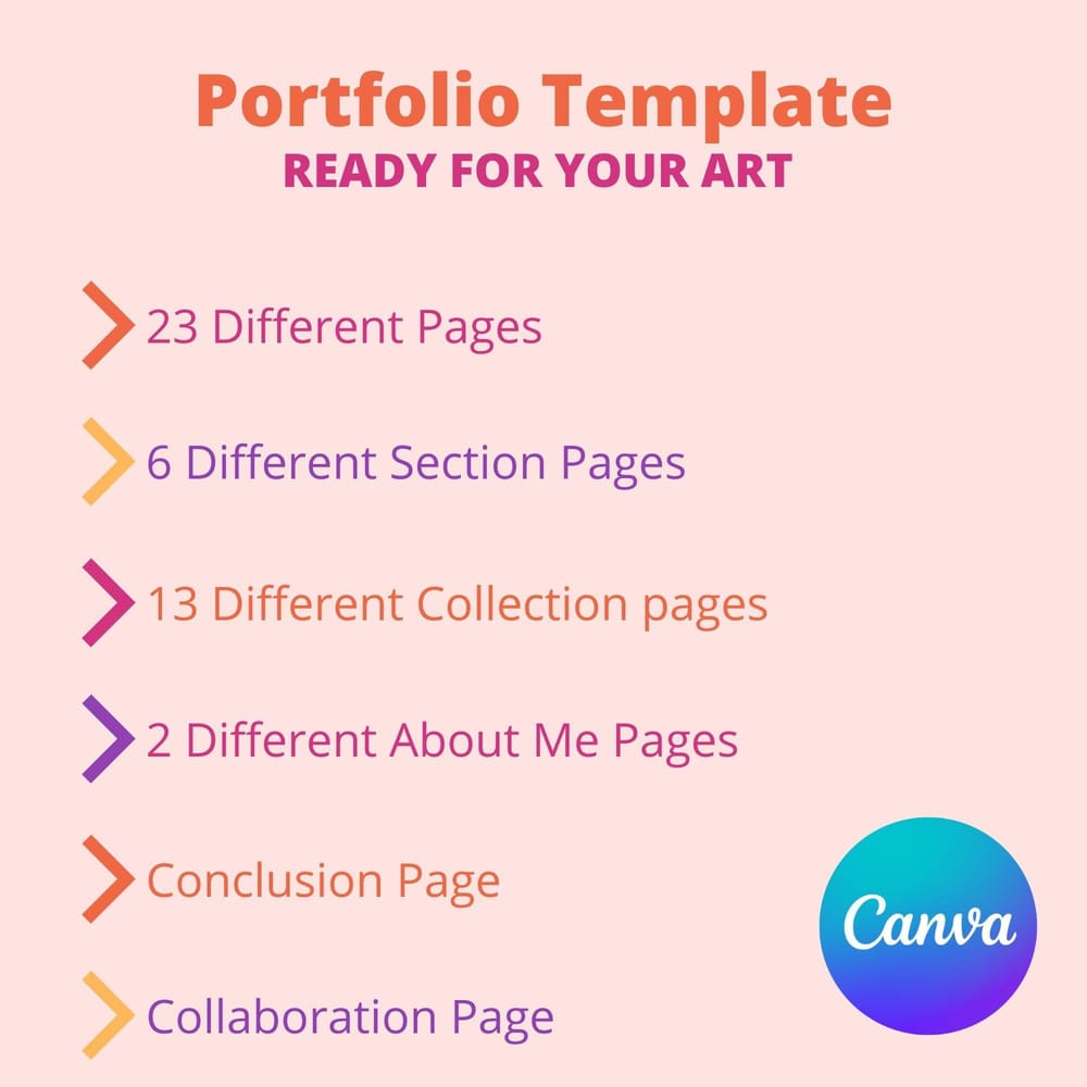 Portfolio template for illustrators, surface pattern designers, & photographers - image 2 - student project