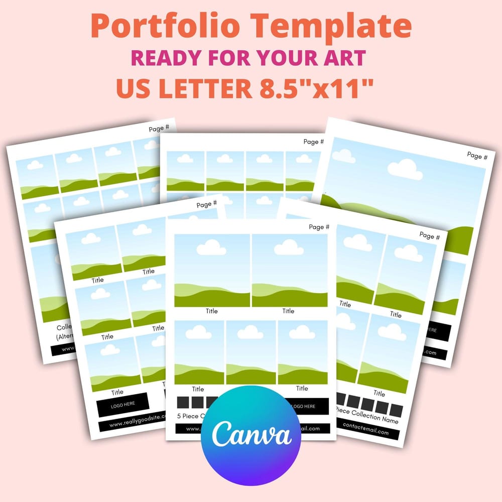 Portfolio template for illustrators, surface pattern designers, & photographers - image 3 - student project