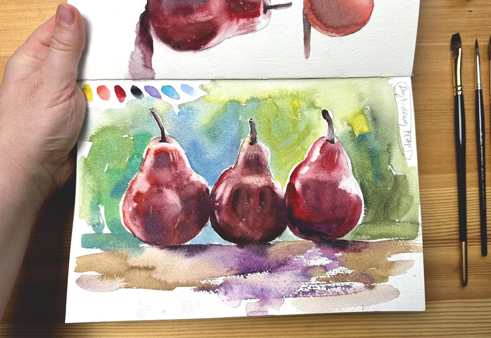 7 day watercolor challenge - My project - image 3 - student project