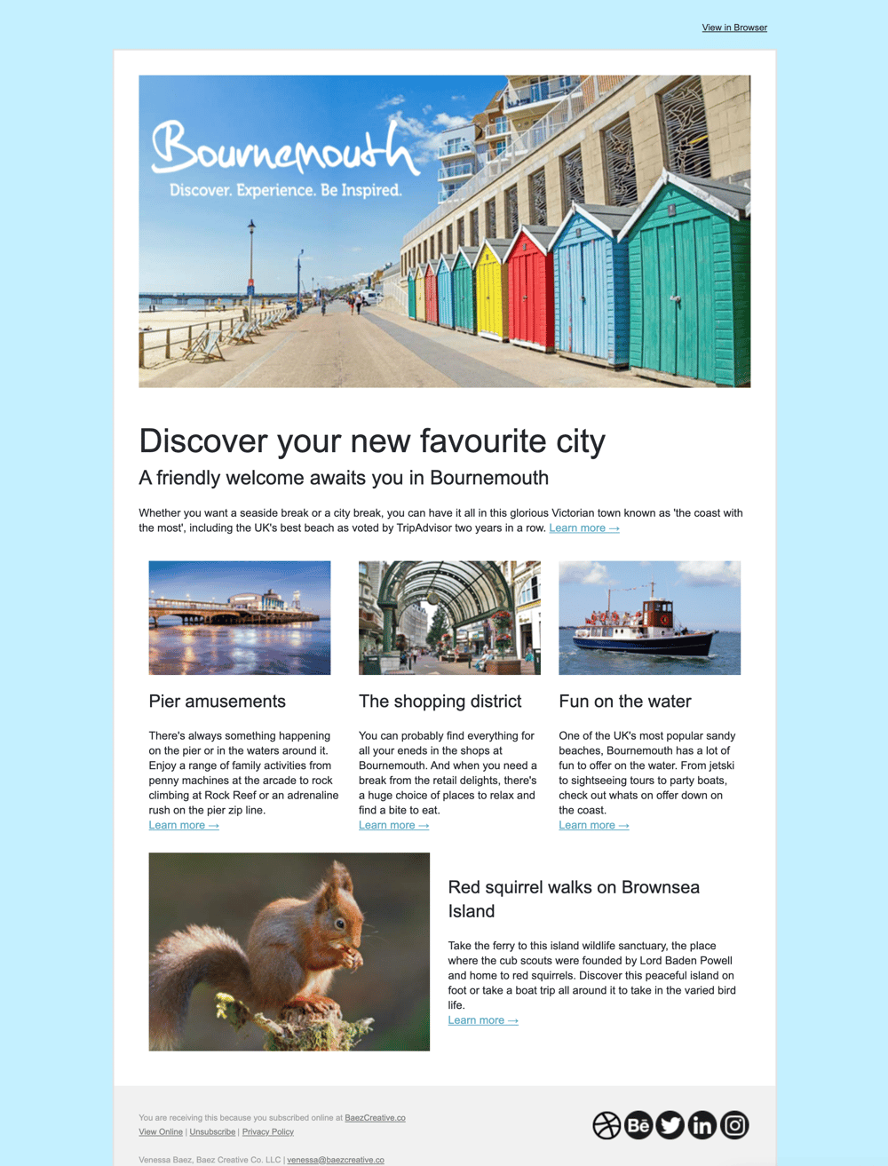 HTML email - image 1 - student project