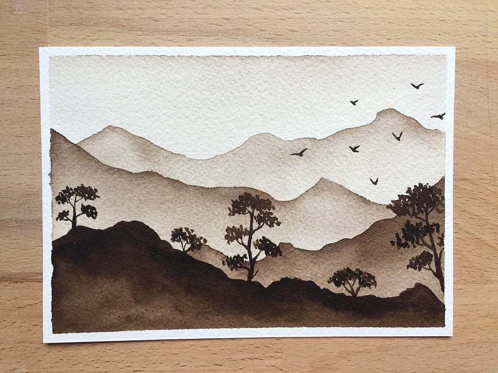 Monochrome watercolor - image 1 - student project