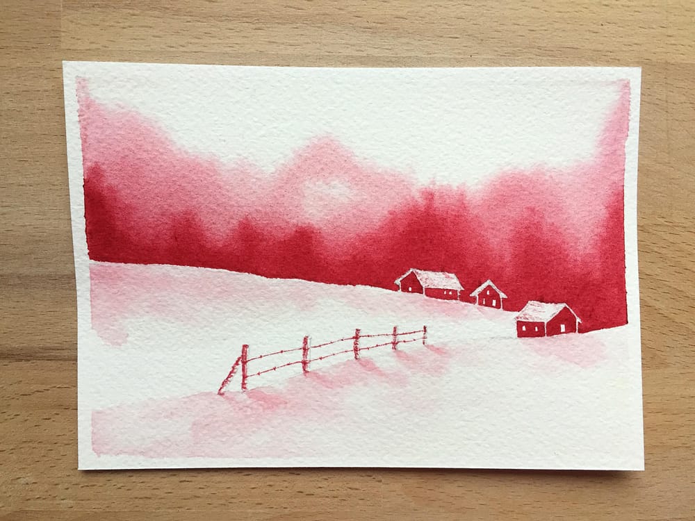 Monochrome watercolor - image 2 - student project