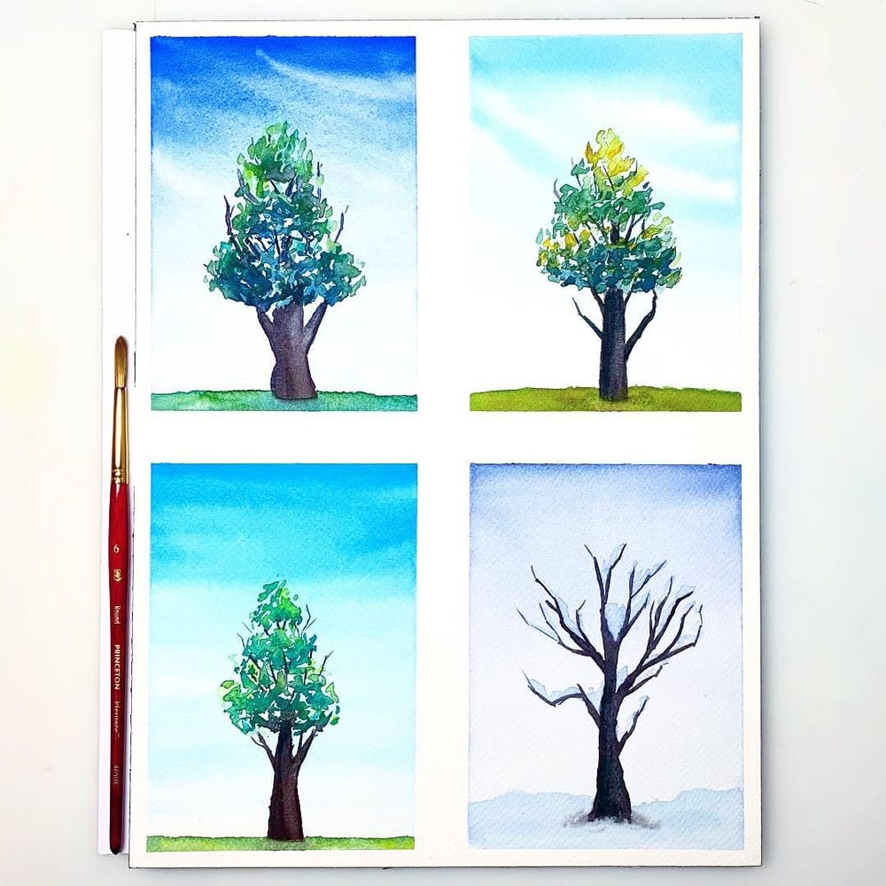 Four Seasons: Creating Temperature and Mood With a Limited Palette - image 2 - student project
