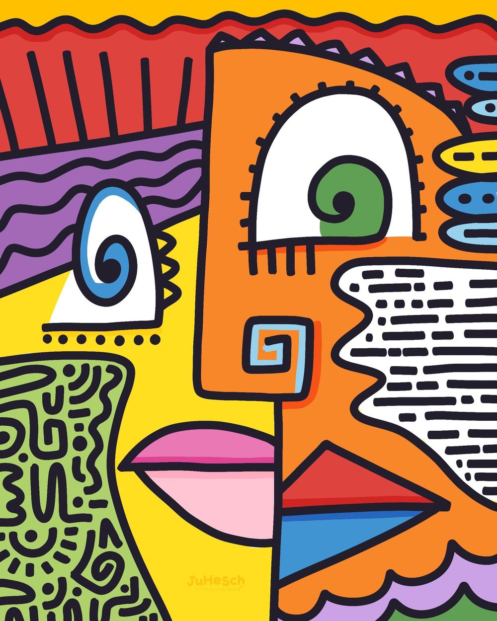 Picasso Portrait in Procreate - image 1 - student project