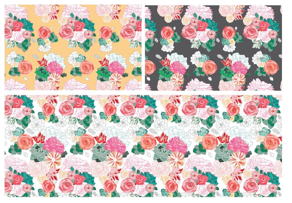 Floral Repeat - image 2 - student project