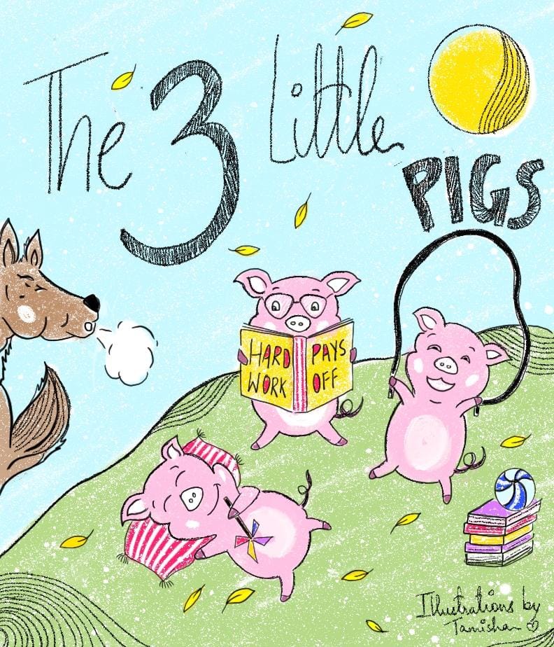 Book Cover for - The Story of Three Little Pigs - image 3 - student project