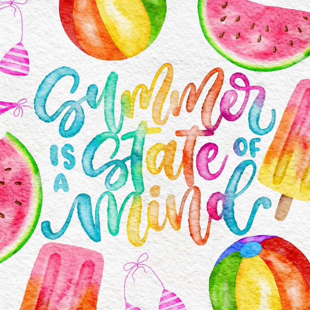 Summer Illustrations & Lettering - image 1 - student project