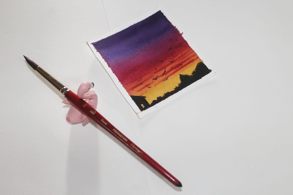 To add bird in a painting - image 3 - student project