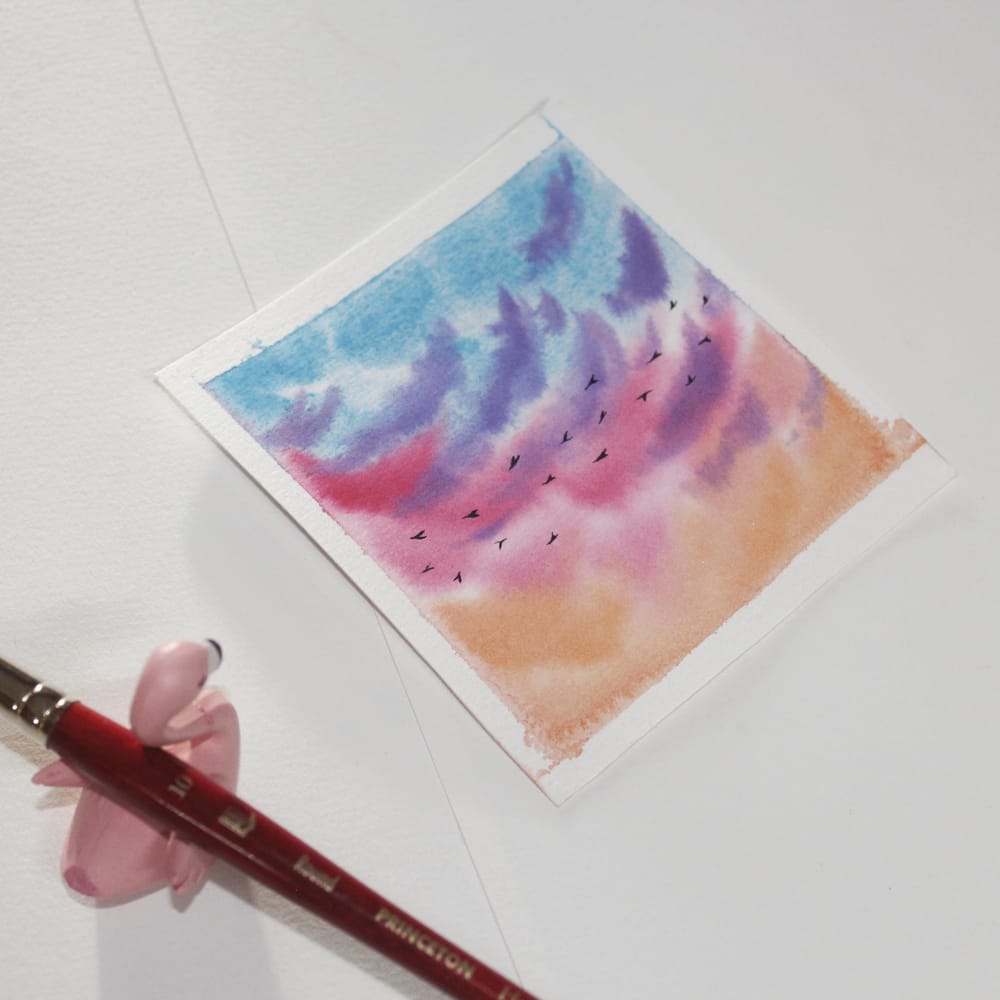 To add bird in a painting - image 7 - student project