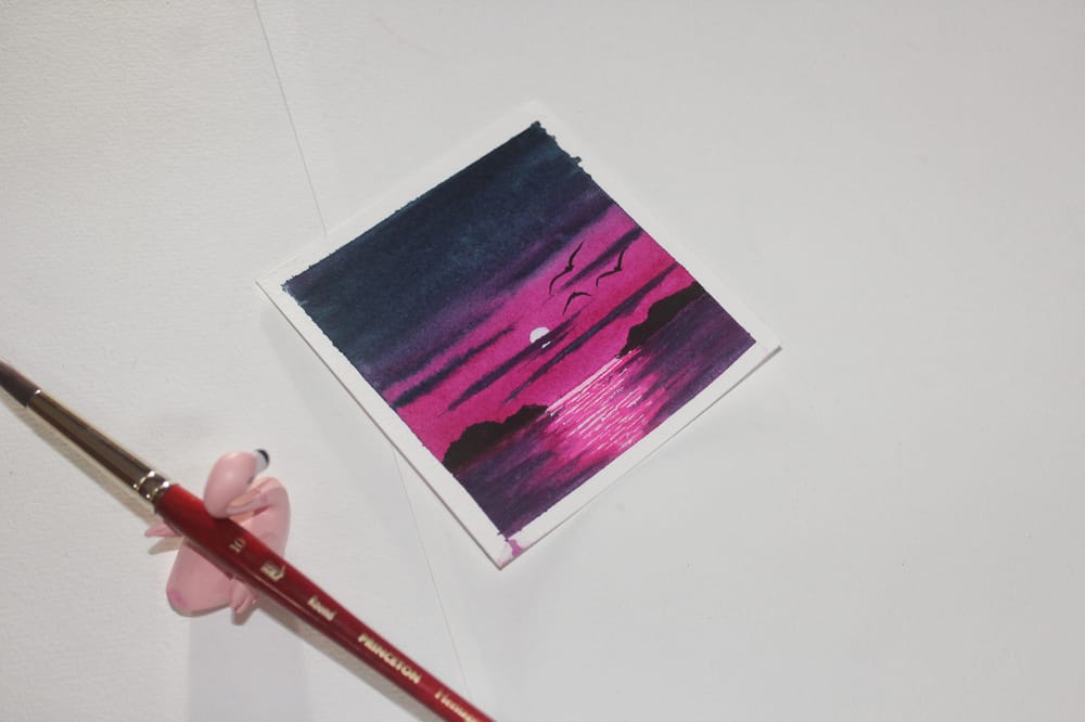 To add bird in a painting - image 5 - student project