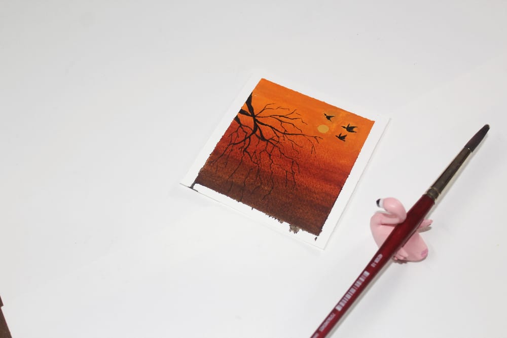 To add bird in a painting - image 10 - student project