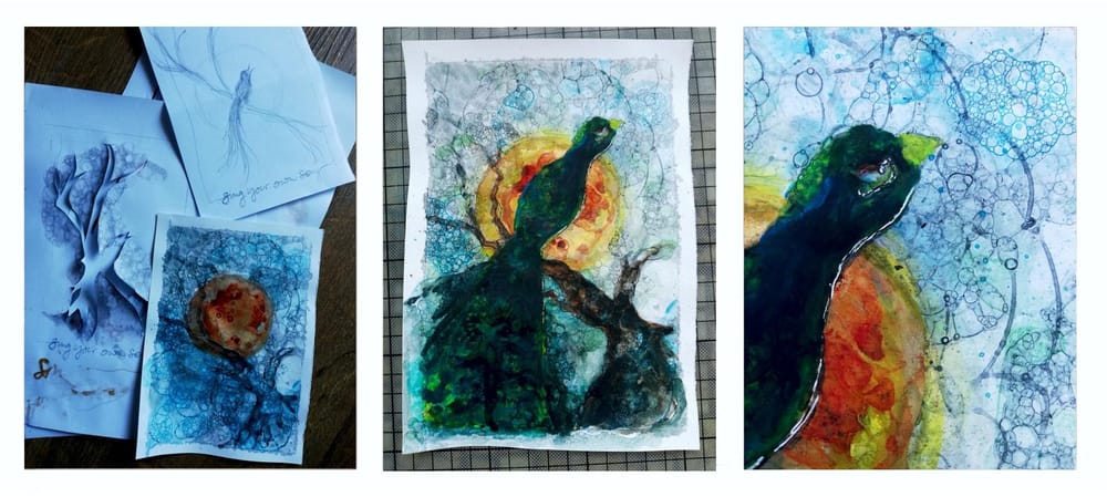 Project "Watercolor Bubble Art Painting" - image 2 - student project
