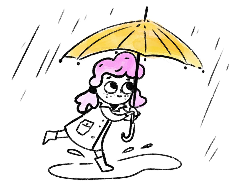 Running in the rain - image 1 - student project