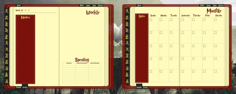 Harry Potter Inspired Planner - image 3 - student project