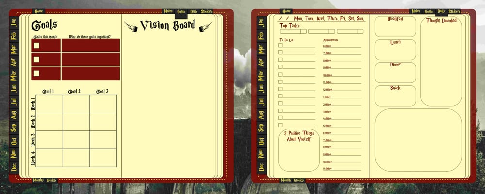 Harry Potter Inspired Planner - image 2 - student project