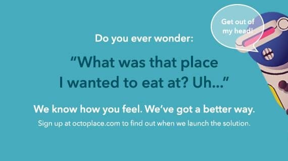 Octoplace.com - Find and save places by dish - image 2 - student project