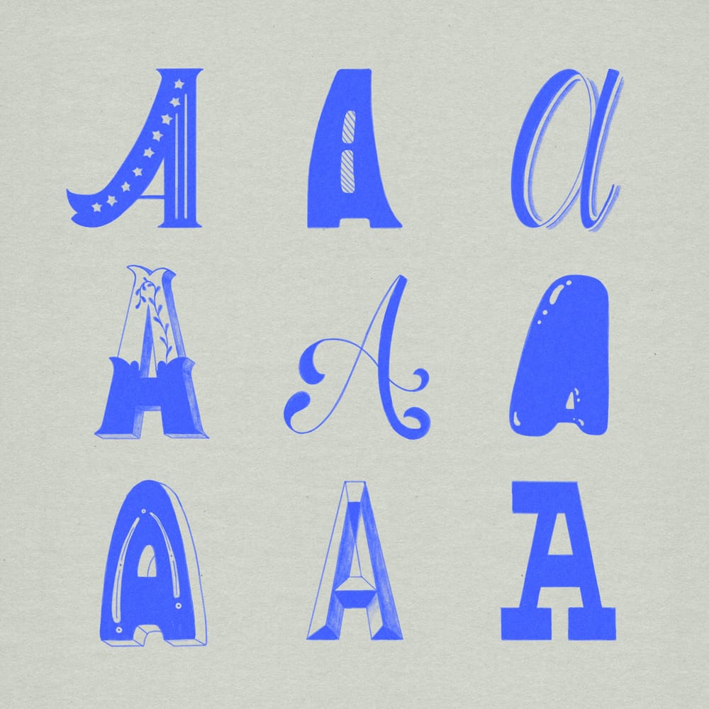 Lettering Style Variations (WIP) - image 1 - student project
