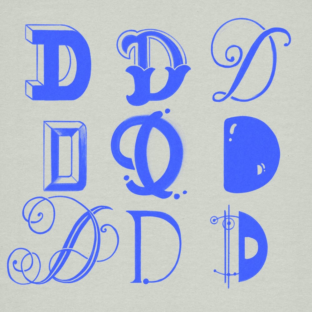 Lettering Style Variations (WIP) - image 4 - student project