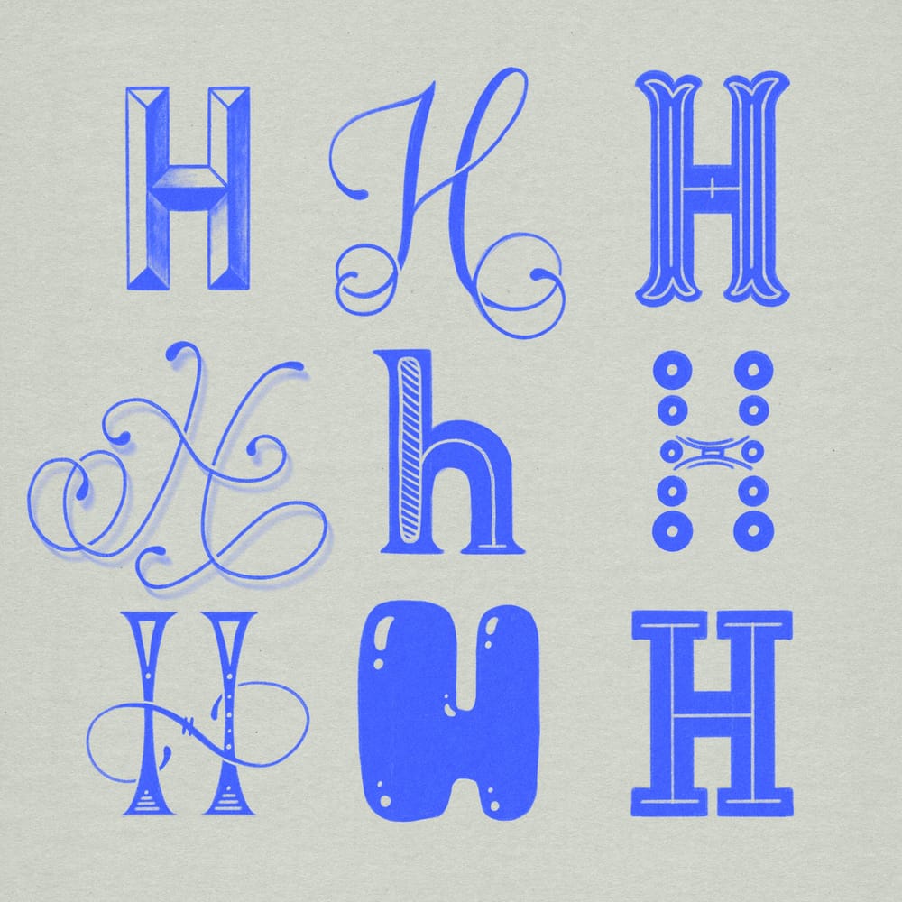 Lettering Style Variations (WIP) - image 8 - student project