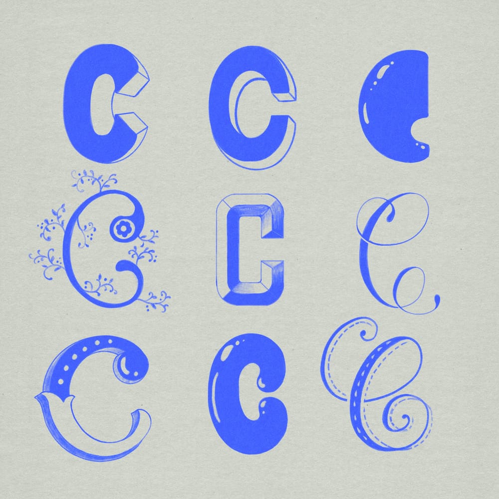Lettering Style Variations (WIP) - image 3 - student project