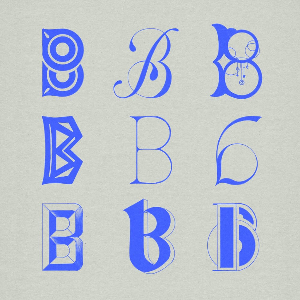 Lettering Style Variations (WIP) - image 2 - student project