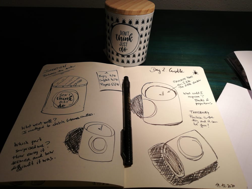 14 day Art practice - image 4 - student project